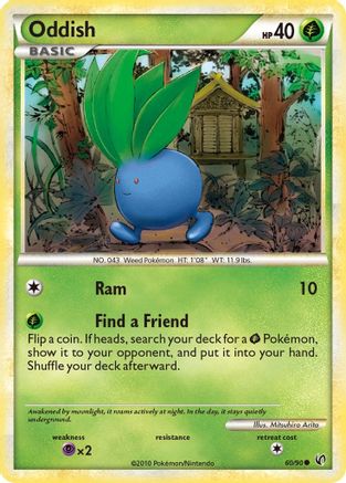 Oddish 60/90 - HSUndaunted Reverse Holofoil