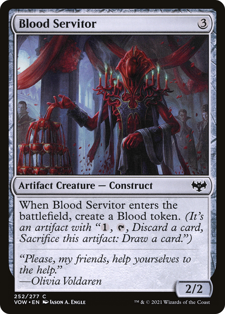 Blood Servitor  (VOW-252) - Innistrad: Crimson Vow Foil