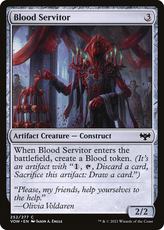Blood Servitor  (VOW-252) - Innistrad: Crimson Vow Foil