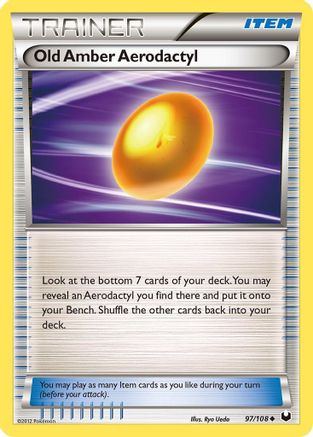 Old Amber Aerodactyl 097 - Dark Explorers Normal - Uncommon