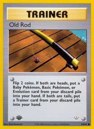 Old Rod 064/064 - Neo Revelation 1st Edition - Common
