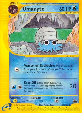 Omanyte 041 - Skyridge Normal - Uncommon
