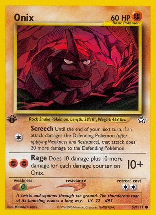 Onix 069/111 - Neo Genesis 1st Edition - Common