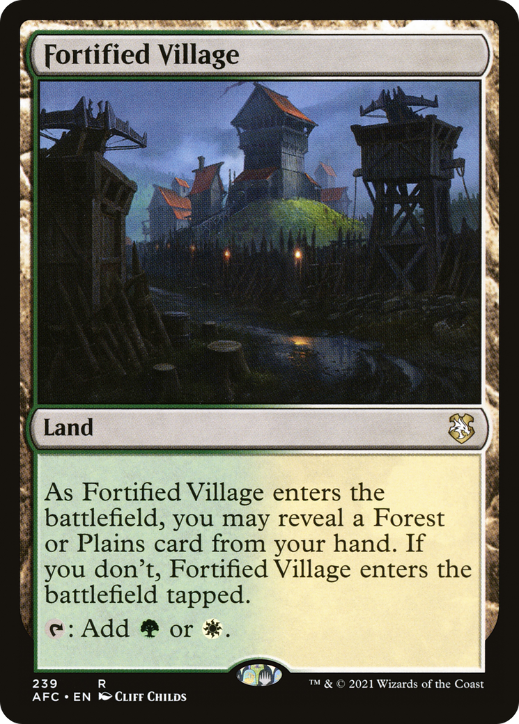 Fortified Village (AFC-239) - Forgotten Realms Commander