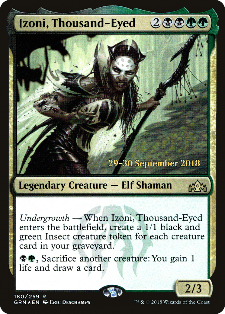 Izoni, Thousand-Eyed (PGRN-180S) - Guilds of Ravnica Promos Foil