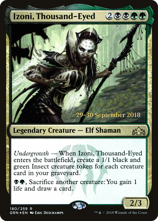 Izoni, Thousand-Eyed (PGRN-180S) - Guilds of Ravnica Promos Foil