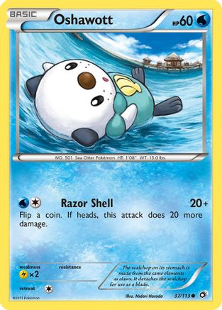 Oshawott 037/113 - Legendary Treasures Reverse Holofoil - Common