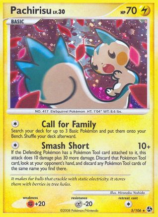 Pachirisu (5/106) - Great Encounters Holofoil - Holo Rare