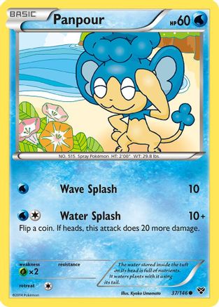 Panpour 037 - XY Base Set Reverse Holofoil - Common
