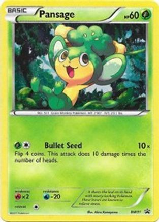 Pansage BW11/101 - BW Black Star Promos Holofoil