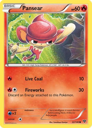 Pansear 022/146 - XY Base Set Normal - Common