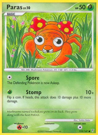 Paras (119/147) - Supreme Victors Reverse Holofoil - Common