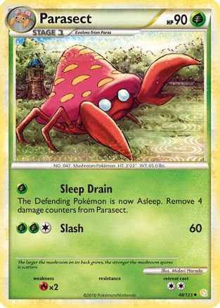 Parasect 048 - HeartGold SoulSilver Reverse Holofoil - Uncommon