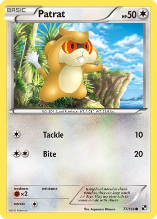Patrat (77) 077 - Black and White Reverse Holofoil - Common