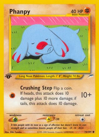 Phanpy 76/105 - Neo Destiny 1st Edition