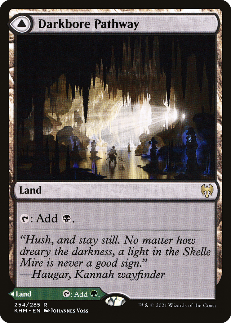 Darkbore Pathway // Slitherbore Pathway  (KHM-254) - Kaldheim Foil