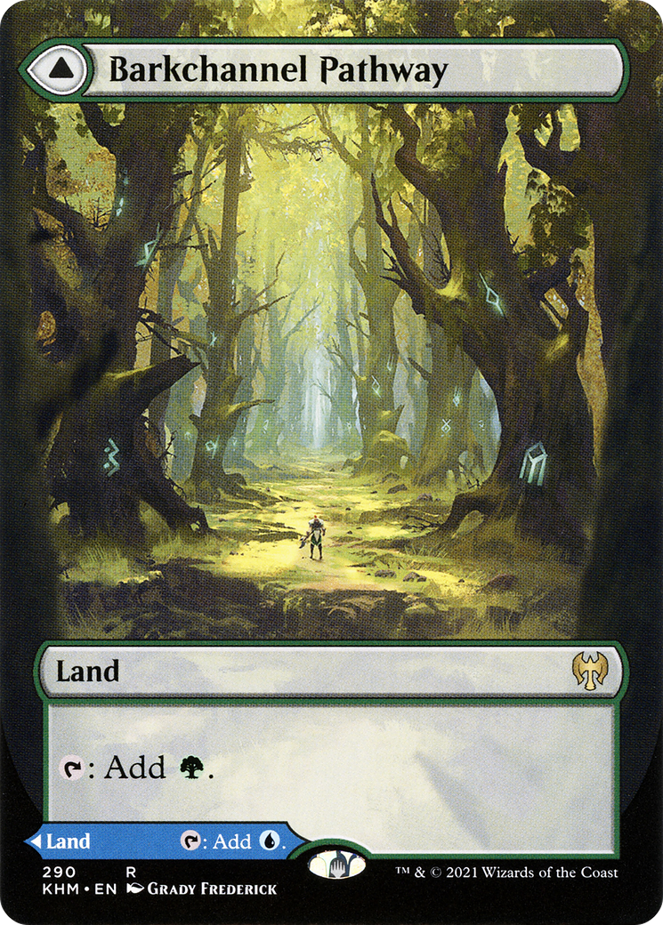 Barkchannel Pathway // Tidechannel Pathway  (KHM-290) - Kaldheim: (Showcase) Foil