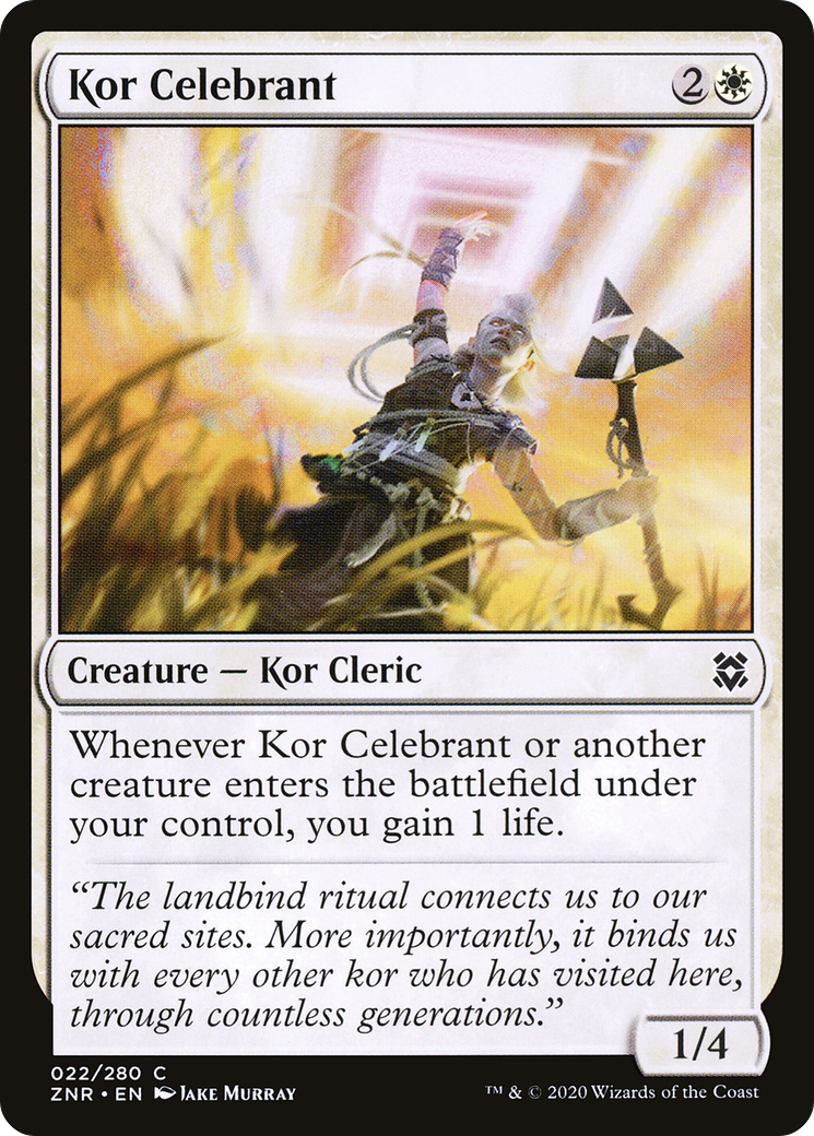 Kor Celebrant (ZNR-022) - Zendikar Rising Foil