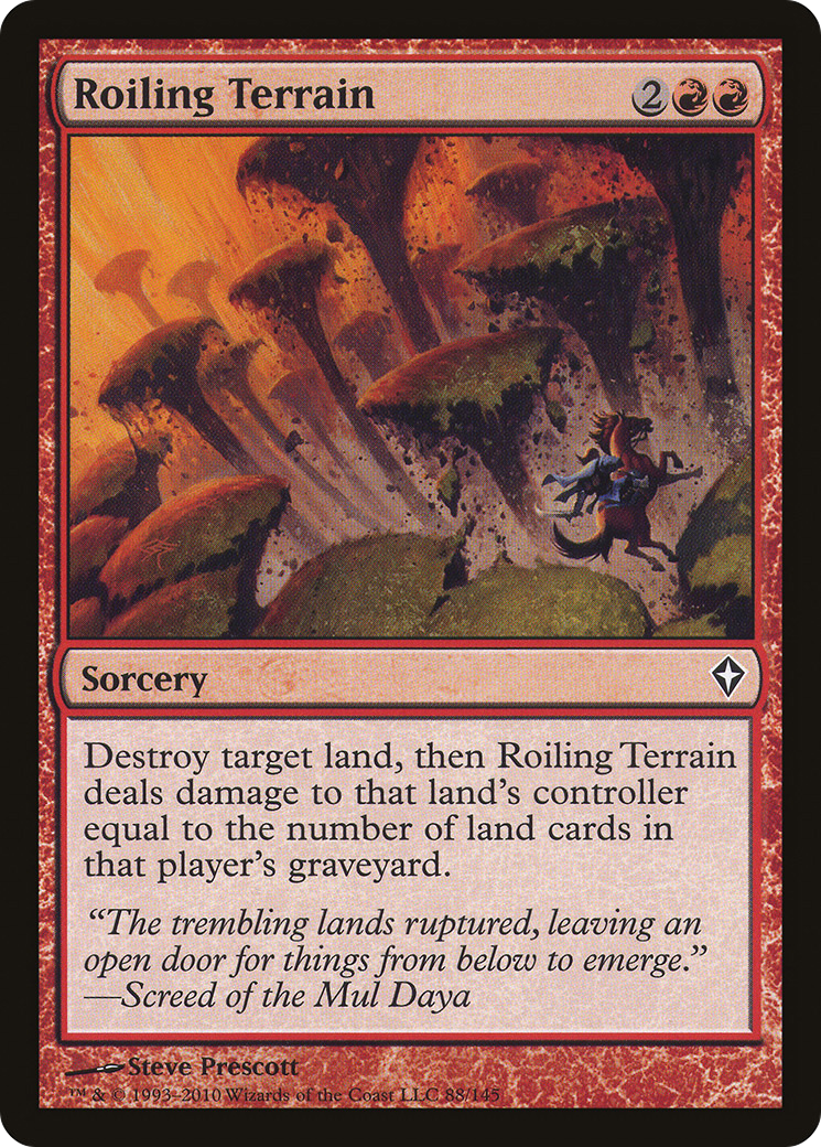 Roiling Terrain (WWK-088) - Worldwake Foil