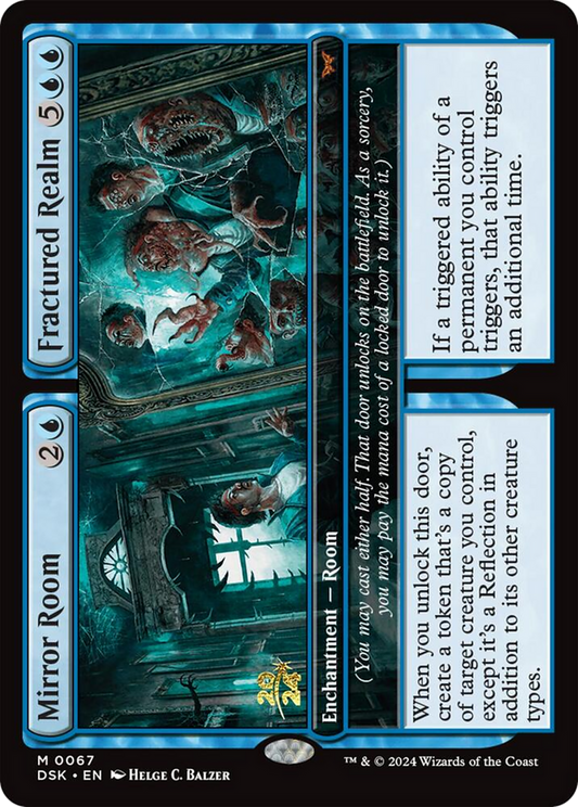 Mirror Room // Fractured Realm (PDSK-67S) - Duskmourn: House of Horror Promos Foil