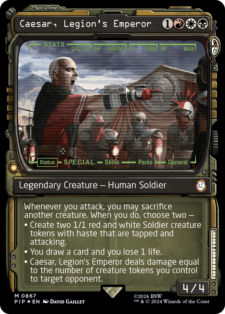 Caesar, Legion's Emperor (PIP-867) - Fallout: (Showcase) Foil