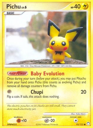 Pichu 93/123 - Mysterious Treasures Reverse Holofoil