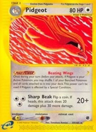 Pidgeot 59/165 - Expedition Base Set Reverse Holofoil