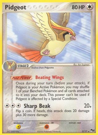 Pidgeot - 002/017 - POP Series 2 Holofoil