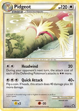 Pidgeot - 029/102 - Triumphant Reverse Holofoil