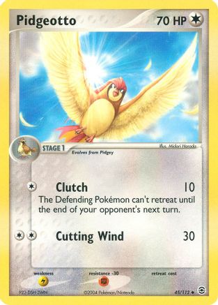 Pidgeotto - 045/112 - FireRed & LeafGreen Reverse Holofoil
