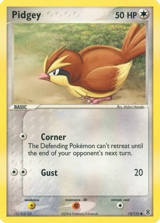 Pidgey - 073/112 - FireRed & LeafGreen Reverse Holofoil