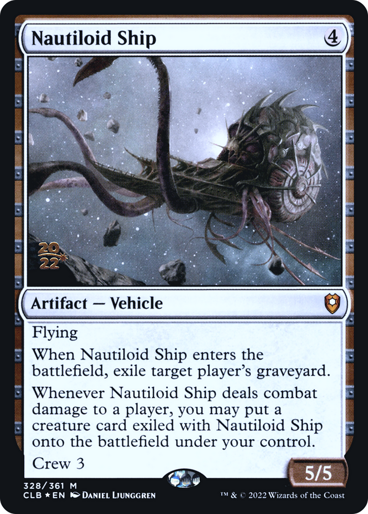 Nautiloid Ship (PRE-328S) - Battle for Baldur's Gate Promos (Prerelease) Foil