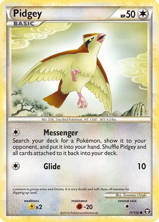 Pidgey - 071/102 - Triumphant Normal