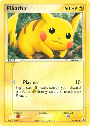 Pikachu 74/112 - FireRed & LeafGreen Reverse Holofoil