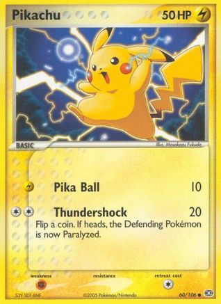 Pikachu 60/106 - Emerald Reverse Holofoil