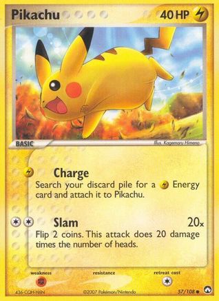 Pikachu 57/108 - Power Keepers Reverse Holofoil