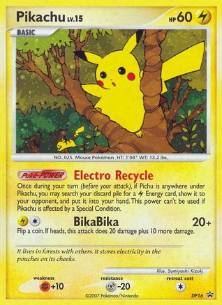 Pikachu DP16/56 - DP Black Star Promos Holofoil