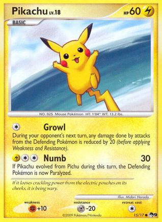 Pikachu 15/17 - POP Series 9