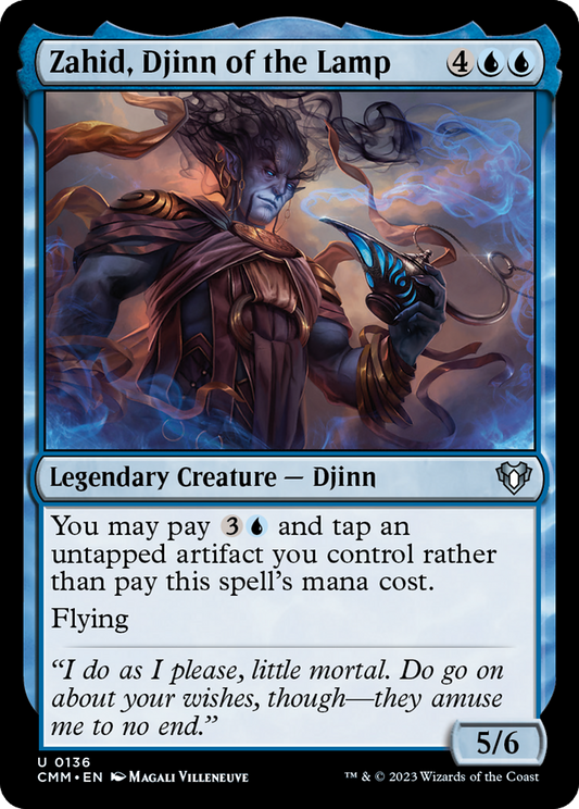 Zahid, Djinn of the Lamp (CMM-136) - Commander Masters Foil