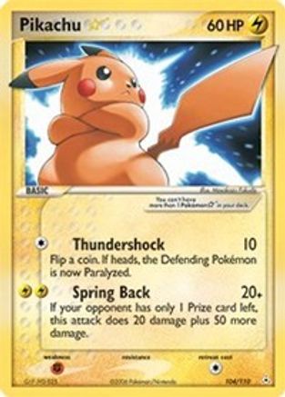 Pikachu ★ 104/110 - Holon Phantoms Holofoil