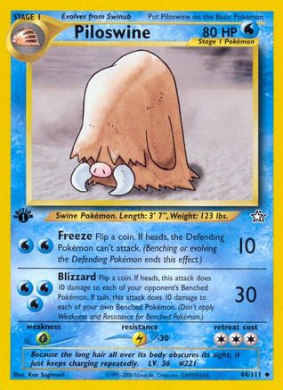 Piloswine 044/111 - Neo Genesis 1st Edition - Uncommon
