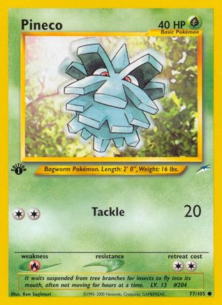 Pineco 077/105 - Neo Destiny 1st Edition - Common