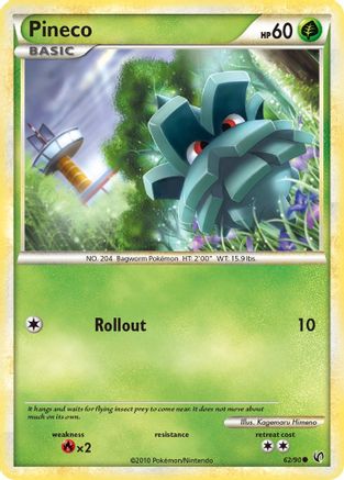 Pineco (62)  - Undaunted Reverse Holofoil