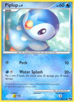 Piplup - 015/017 - POP Series 6 Holofoil