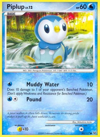 Piplup 085/127 - Platinum Normal - Common