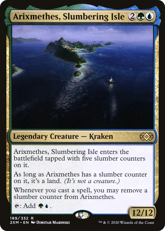 Arixmethes, Slumbering Isle (2XM-189) - Double Masters Foil