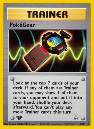 PokeGear 088/111 - Neo Genesis 1st Edition - Rare