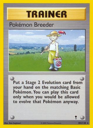 Pokemon Breeder (102/110) - Legendary Collection Reverse Holofoil - Rare