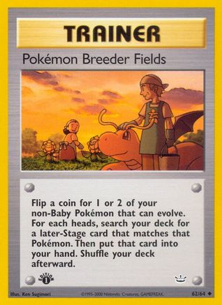 Pokémon Breeder Fields 62/64 - Neo Revelation Unlimited