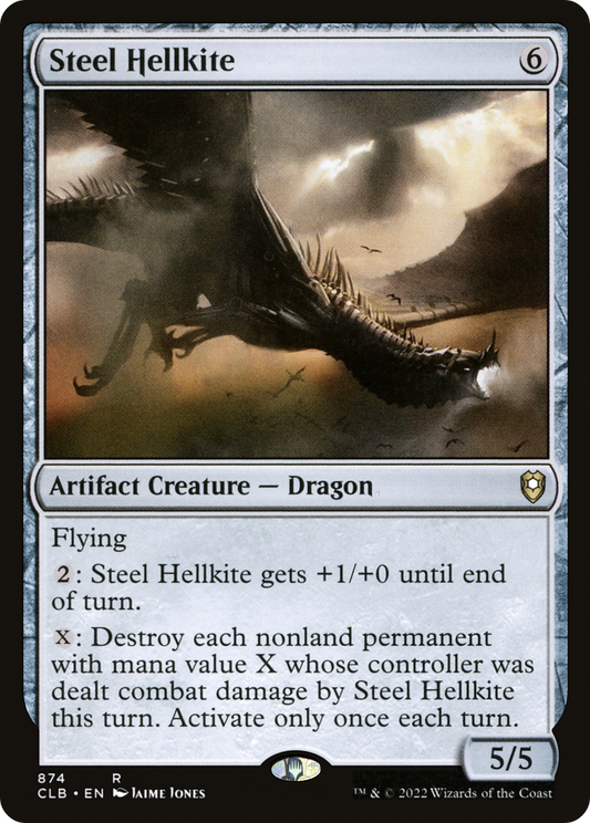 Steel Hellkite (CLB-874) - Commander Legends: Battle for Baldur's Gate